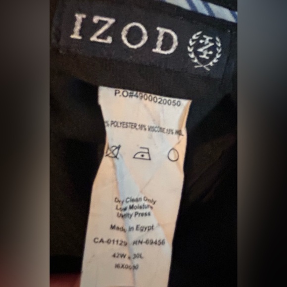 Izod Men’s Suit separates. Suit coat 50R, trousers 42W x 30L. EUC - Picture 8 of 8